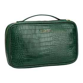 Alameda Jewellery Organizer Case - Crocodile Green