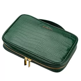 Alameda Jewellery Organizer Case - Crocodile Green