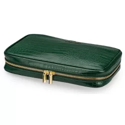 Alameda Jewellery Organizer Case - Crocodile Green