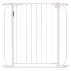 Baby Safe - Metal Safety LED Gate with 20cm Extension - White