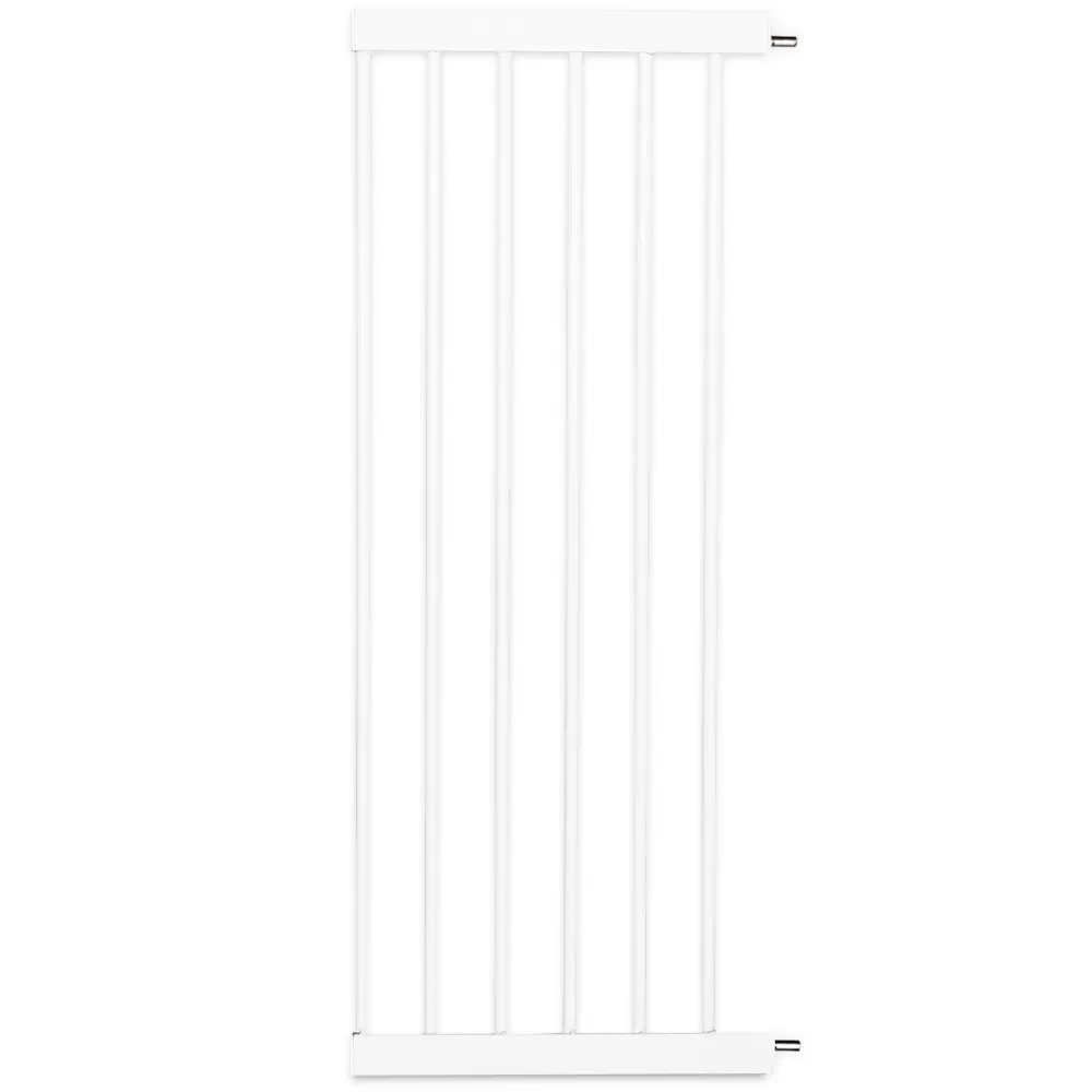 Baby Safe - Metal Safety LED Gate with 30 cm + 45 cm Extension - White