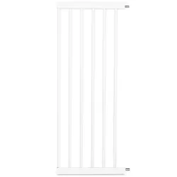 Baby Safe - Metal Safety LED Gate with 30 cm + 45 cm Extension - White