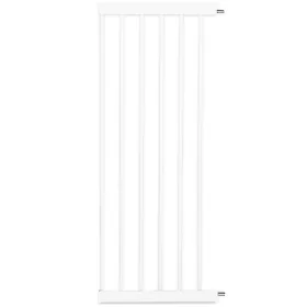 Baby Safe - Metal Safety LED Gate with 30 cm + 45 cm Extension - White