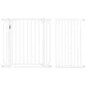 Baby Safe - Metal Safety LED Gate with 45cm Extension - White