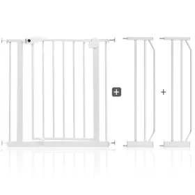 Baby Safe - Metal Safety Gate with 20cm x 2 Extension - White