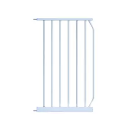 Baby Safe - Metal Safety Gate with 30 cm + 45 cm Extension - White