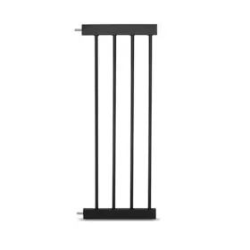 Baby Safe Wooden Safety Gate w/t 28cm Black Extension - Natural Wood