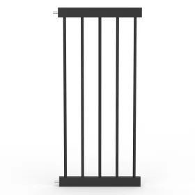 Baby Safe Wooden Safety Gate w/t 35cm Black Extension - Natural Wood