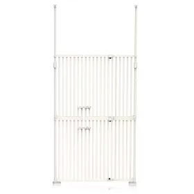 Baby Safe Extra Tall Dual Door Metal Safety Gate with 40cm Extension - White