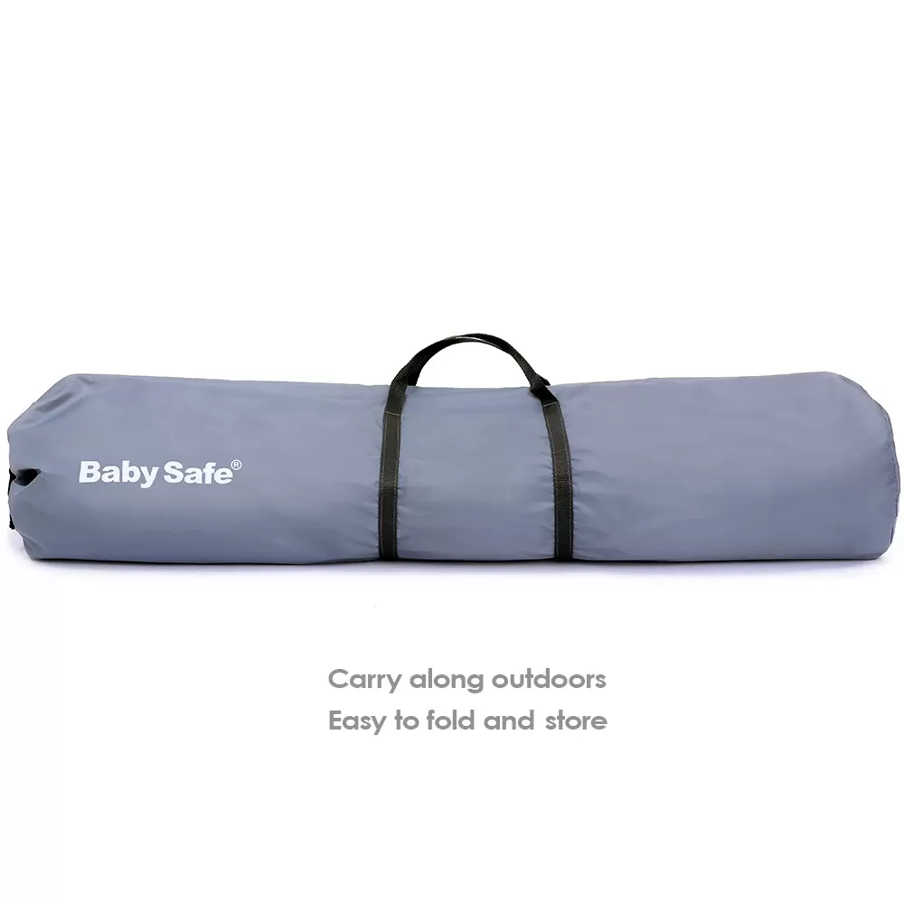 Baby Safe Foldable Playard - Grey