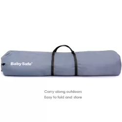 Baby Safe Foldable Playard - Grey