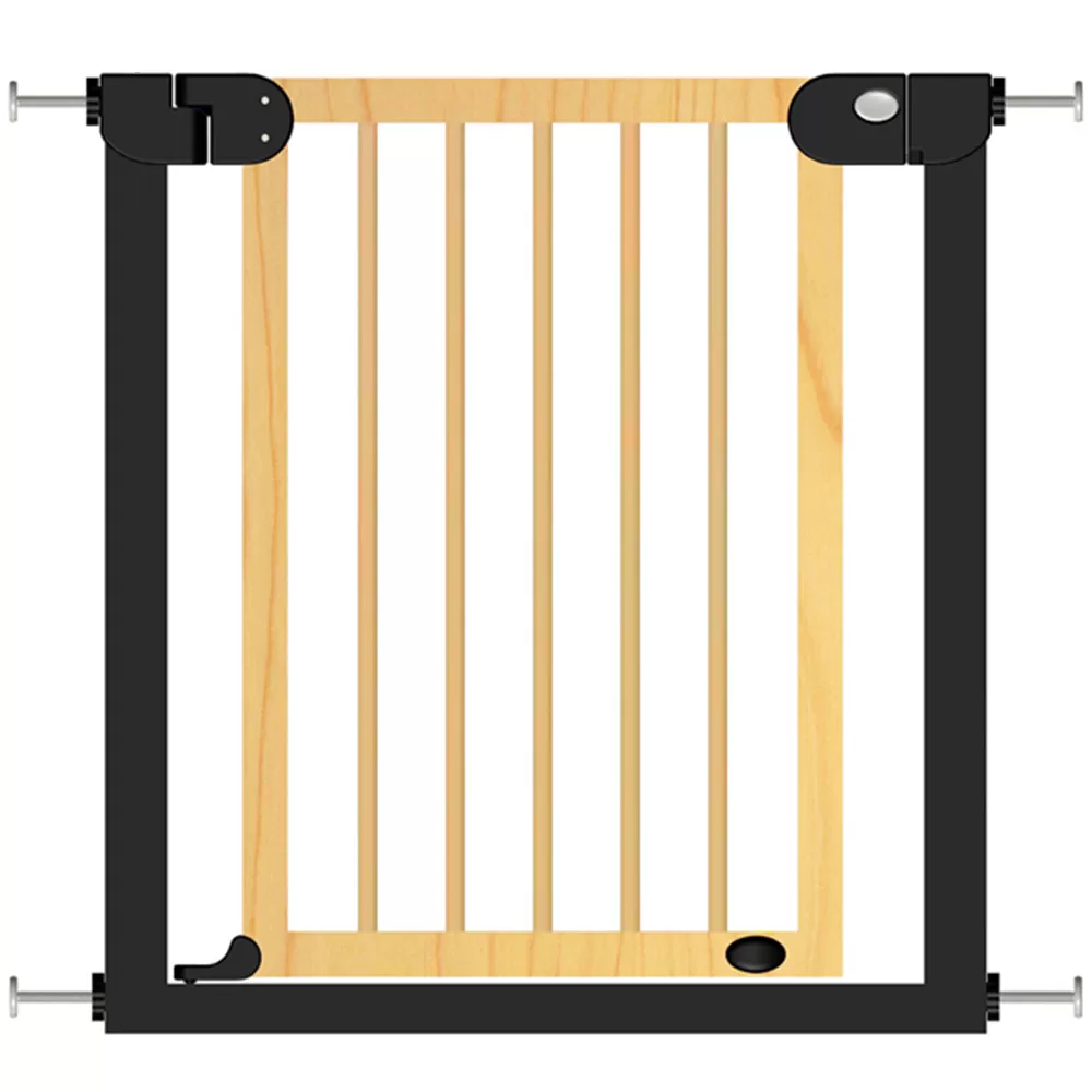 Baby Safe Wooden Safety Gate - Natural Wood