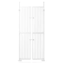 Baby Safe Extra Tall Dual Door Metal Safety Gate - White