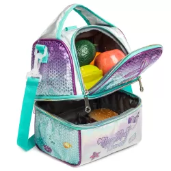 Eazy Kids Lunch Bag and Activity Backpack Set of 3 Mermaid-Purple Green