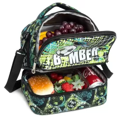 Eazy Kids Lunch Bag Combo of 3 Football-Green