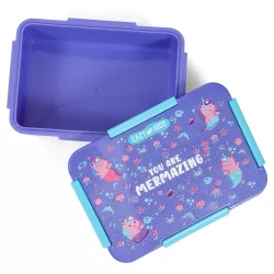 Eazy Kids Lunch Bag Set of 3 Mermaid-Purple