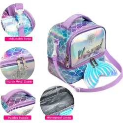 Eazy Kids Lunch Bag Set of 3 Mermaid-Purple