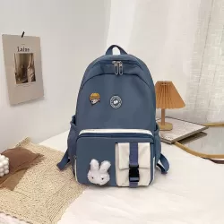 Eazy Kids School Bag Combo Set of 5 Skater-Blue Grey