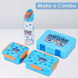 Eazy Kids Lunch Box Set Jawsome-Blue