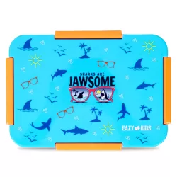 Eazy Kids Lunch Box Set Jawsome-Blue