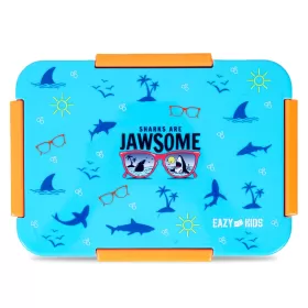 Eazy Kids Lunch Box Set Jawsome-Blue