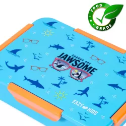 Eazy Kids Lunch Box Set Jawsome-Blue