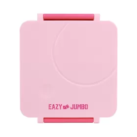 Eazy Kids Jumbo Bento Lunch Box w/ Pink Lunch Bag , Food Jar and Cutlery - Pink