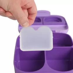 Eazy Kids Bento Box wt Insulated Lunch Bag Combo-Purple