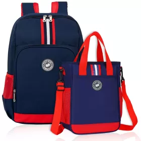 Eazy Kids School Bag Combo Set- Blue