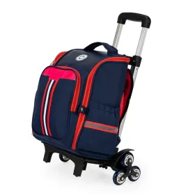 Eazy Kids-School Bag wt Trolley Red Blue