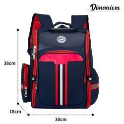 Eazy Kids-School Bag wt Trolley Red Blue