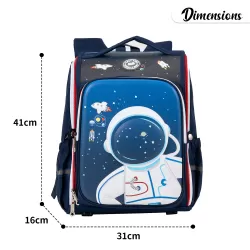 Eazy Kids-School Bag wt Trolley Astronout Blue