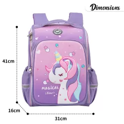 Eazy Kids-School Bag wt Trolley Pink