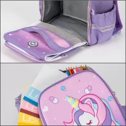 Eazy Kids-School Bag wt Trolley Pink