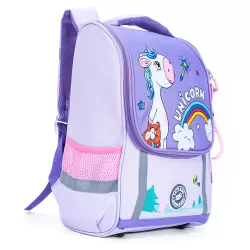 Eazy Kids School Bag Unicorn wt Trolley - Prince Purple