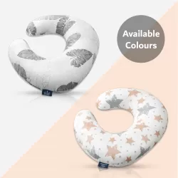 Little Story Soft Breathable fiberfill Newborn Lounger Bed with Baby Nursing and Feeding Pillow - Galaxy