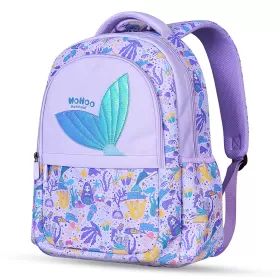 Nohoo Kids 16 Inch School Bag with Pencil Case Combo Mermaid - Purple