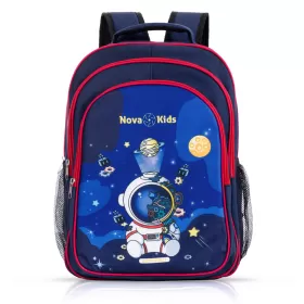 Nova Kids Trolley School Bag Set of 5 - 16 Inch - Astronaut Blue