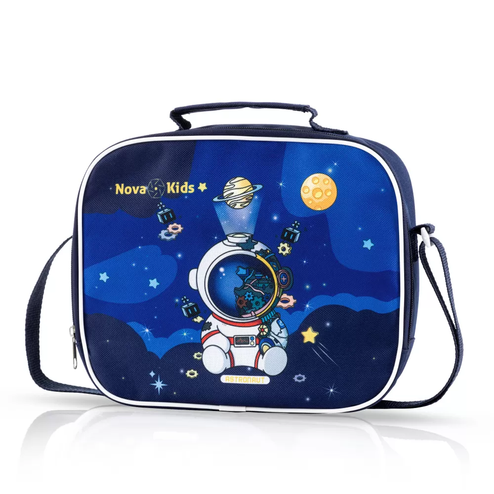 Nova Kids Trolley School Bag Set of 5 - 16 Inch - Astronaut Blue