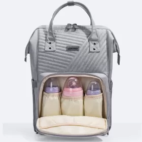 Sunveno Diaper Bag + Diaper Caddy - Nova Grey