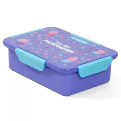 Eazy Kids Lunch Box Set and Tritan Water Bottle w/ Snack Box, Mermaid - Purple, 450ml