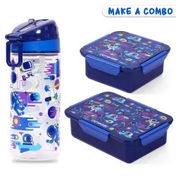 Eazy Kids Lunch Box Set, Astronauts - Blue