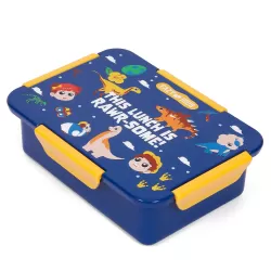 Eazy Kids Lunch Box Set, T-Rex- Blue