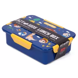 Eazy Kids Lunch Box Set, T-Rex- Blue