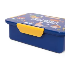 Eazy Kids Lunch Box Set, T-Rex- Blue