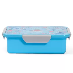 Eazy Kids Lunch Box Set, Shark - Blue