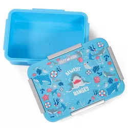 Eazy Kids Lunch Box Set, Shark - Blue