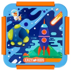 Eazy Kids Lunch Box Set, Space - Blue