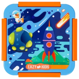 Eazy Kids Lunch Box Set, Space - Blue