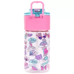 Eazy Kids Lunch Box Set and Tritan Water Bottle w/ Snack Box, Gen Z - Pink, 450ml